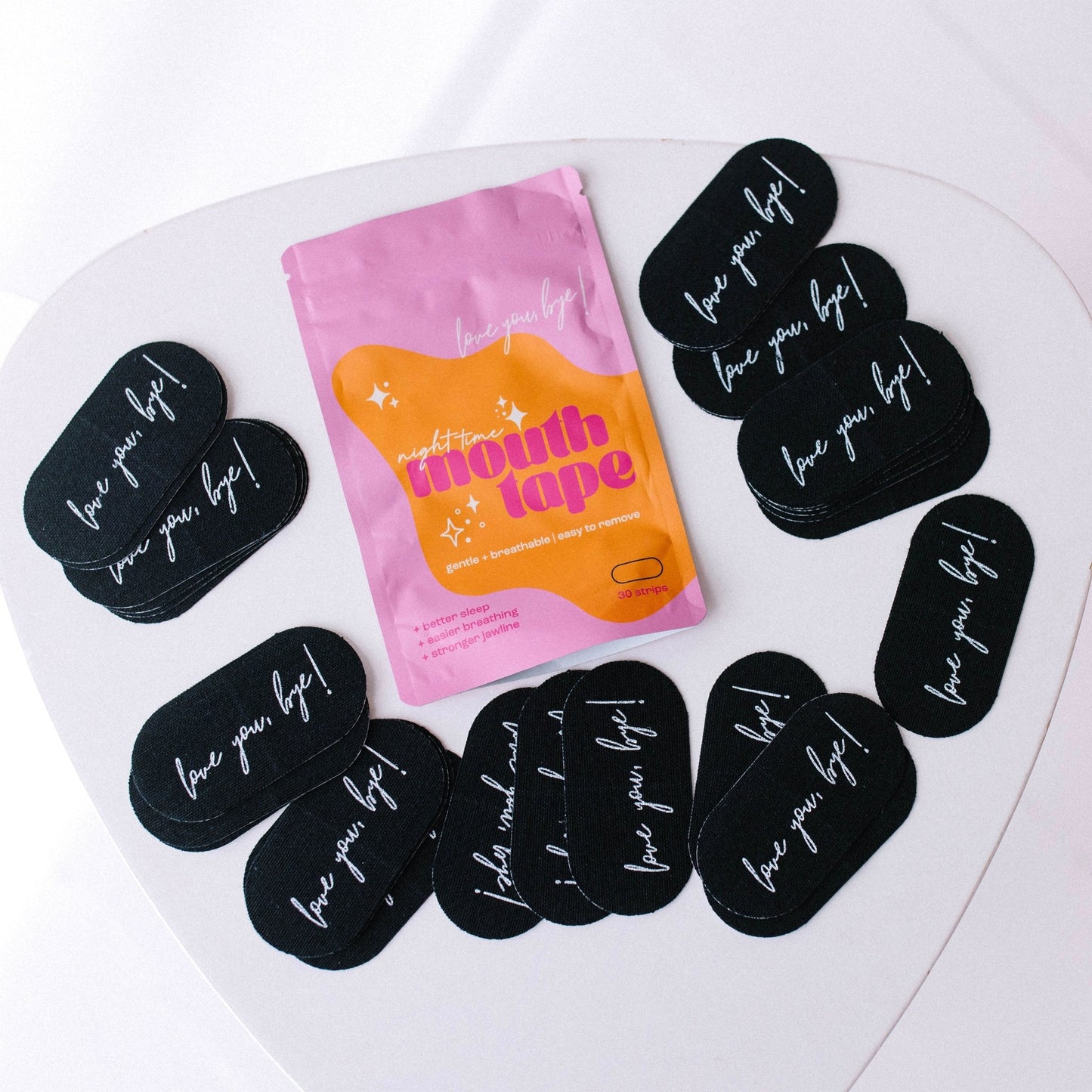 Black Mouth Tape 3 Month Bundle - Love you, bye!
