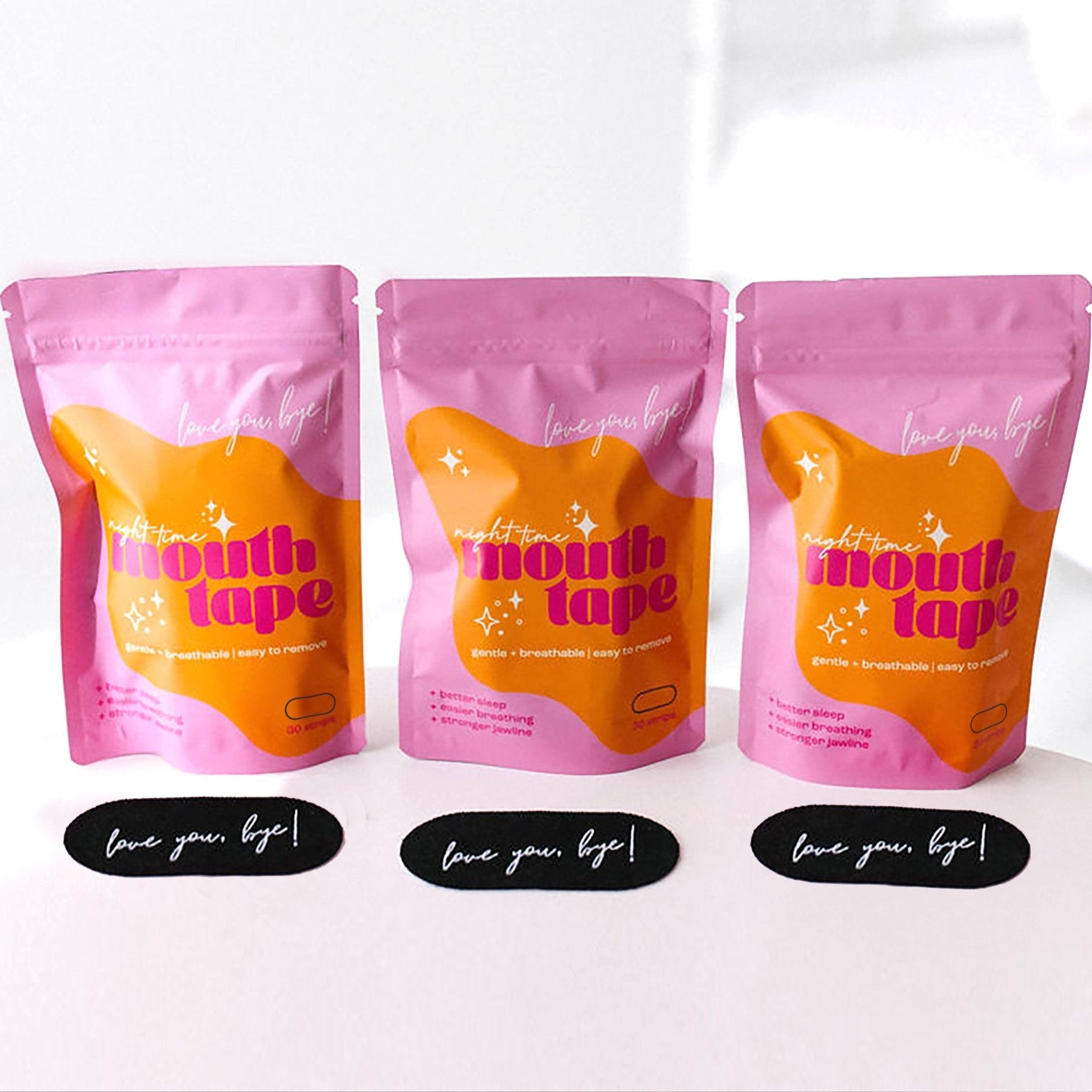 Black Mouth Tape 3 Month Bundle - Love you, bye!